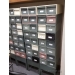 Grey 16 Drawer Modular Card File Storage with Base